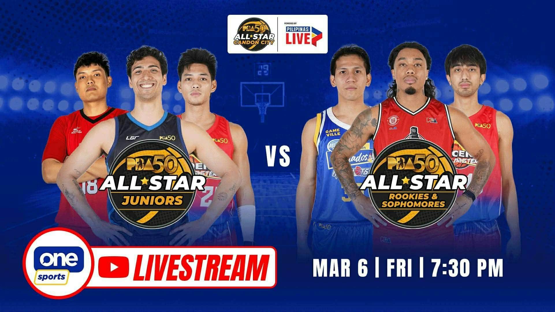 LIVESTREAM: Rookie/Sophomores vs Juniors Game at the 2026 PBA All-Star Weekend 